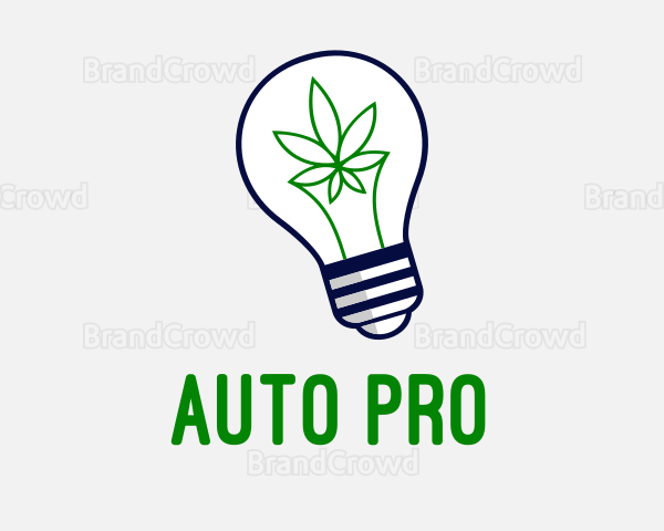 Cannabis Light Bulb Dispensary Logo