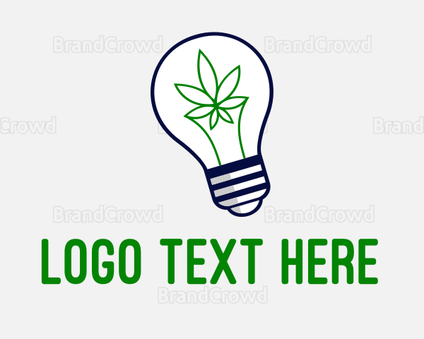 Cannabis Light Bulb Dispensary Logo