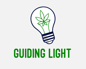 Cannabis Light Bulb Dispensary  logo design