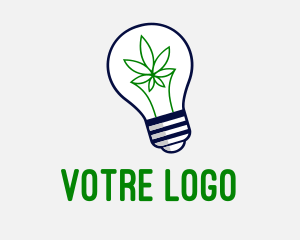 Marijuana Dispensary - Cannabis Light Bulb Dispensary logo design