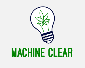 Herbal Medicine - Cannabis Light Bulb Dispensary logo design