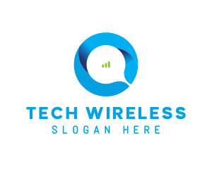 Wireless - Abstract Letter O logo design