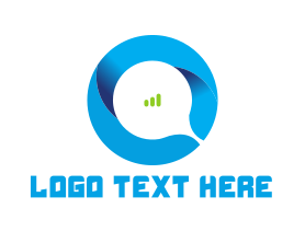 White Circle - Abstract Letter O logo design