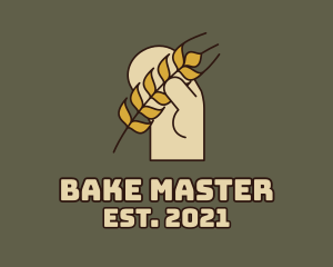 Oven - Wheat Oven Glove logo design