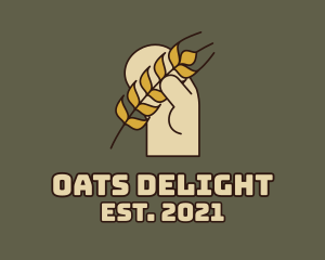 Oats - Wheat Oven Glove logo design