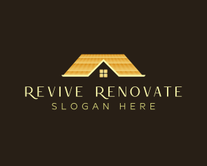 Renovate - Luxury House Roof logo design