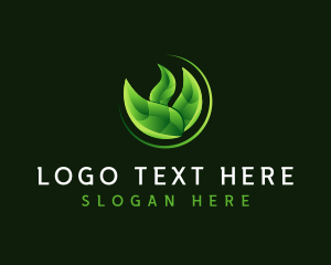 Organic - Leaf Eco Organic logo design