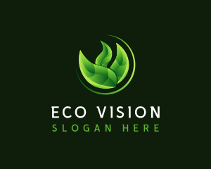 Leaf Eco Organic logo design