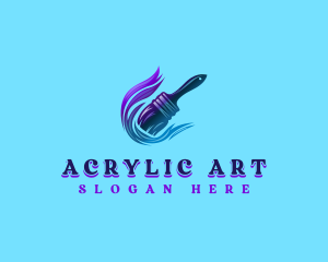 Acrylic - Handyman Paint Brush logo design