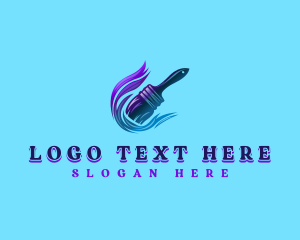 Latex - Handyman Paint Brush logo design