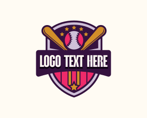 League - Baseball Varsity League logo design