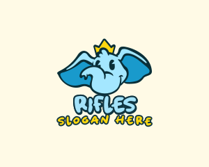 Toy - Crown Elephant King logo design