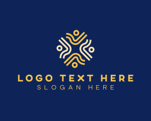 Abstract - Human Community Team logo design