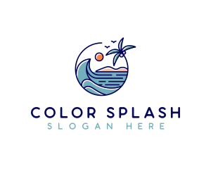 Beach Wave Resort logo design