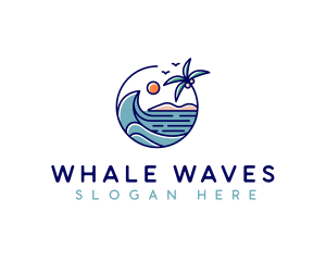 Beach Wave Resort logo design