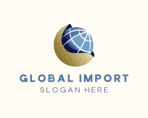 Import - Globe Planet Trading logo design