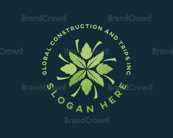 Organic Herbal Leaves Logo