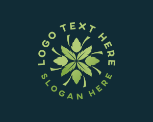 Botany - Organic Herbal Leaves logo design