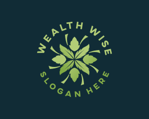 Organic Herbal Leaves  Logo