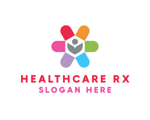 Pharmacist - Herbal Medicine Flower logo design