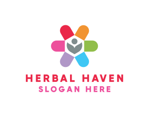 Herbal - Herbal Medicine Flower logo design