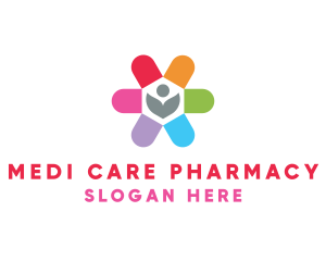 Pharmacist - Herbal Medicine Flower logo design