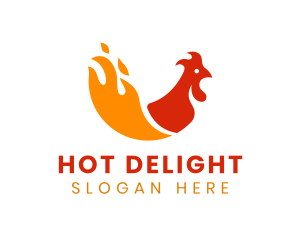 Chicken Fire Cuisine logo design