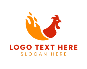 Poultry - Chicken Fire Cuisine logo design