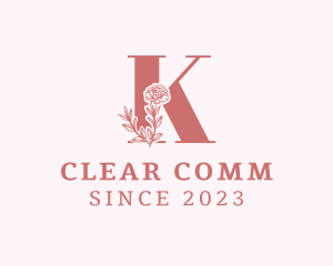 Flower - Elegant Flower Letter K logo design