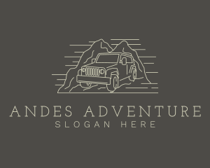 Jeep Travel Adventure logo design