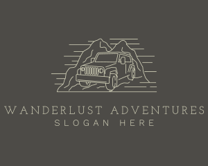 Jeep Travel Adventure logo design