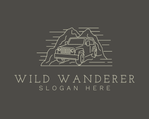 Jeep Travel Adventure logo design