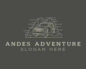 Jeep Travel Adventure logo design