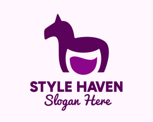 Brandy - Purple Horse Wine logo design