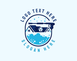 Cleaning Services - Cleaning Power Washer logo design