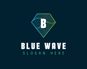 Generic Diamond Waves logo design