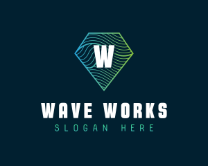 Generic Diamond Waves logo design