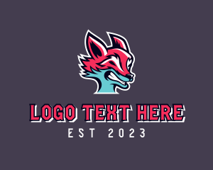 Red Fox - Wild Fox Animal logo design