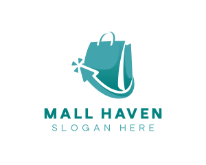 Ecommerce Shopping Bag logo design