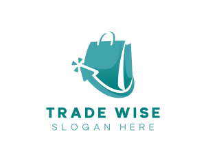 Ecommerce Shopping Bag logo design