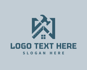 Toolbox - House Hammer Construction logo design