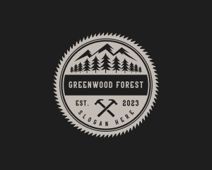 Forestry - Lumberjack Forestry Tools logo design