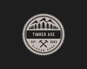 Lumberjack Forestry Tools logo design