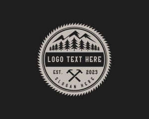 Forestry - Lumberjack Forestry Tools logo design