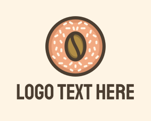 Bread - Coffee Strawberry Donut logo design