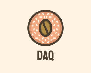 Coffee Strawberry Donut Logo