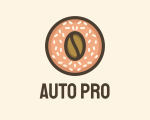 Americano - Coffee Strawberry Donut logo design