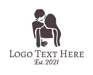 Erotic - Intimate Couple Lovers logo design