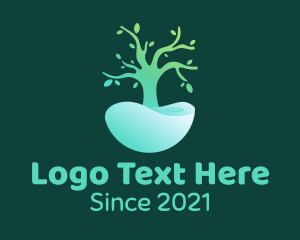 Pond - Natural Tree Pond logo design