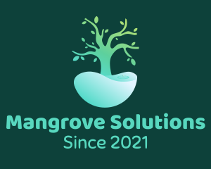 Mangrove - Natural Tree Pond logo design